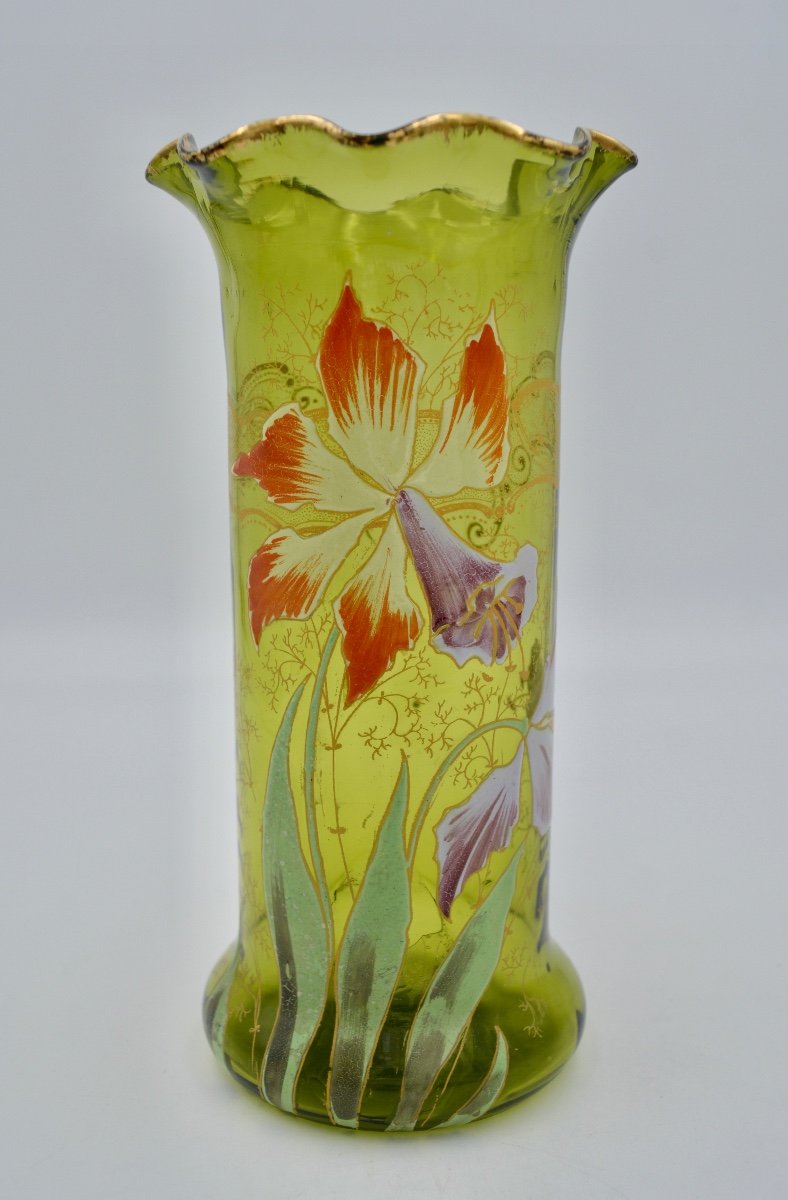 Legras / Saint-denis, Cylinder Vase Circa 1900-photo-1