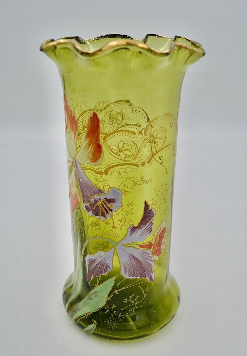 Legras / Saint-denis, Cylinder Vase Circa 1900-photo-8