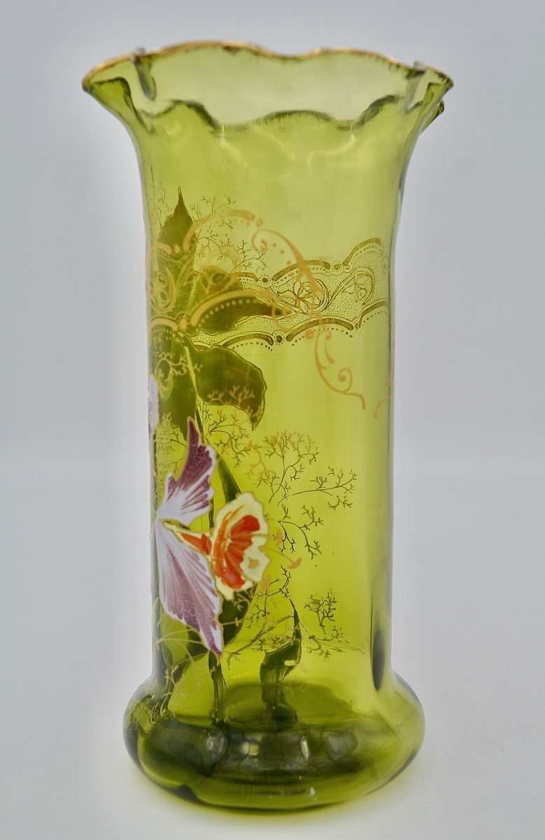 Legras / Saint-denis, Cylinder Vase Circa 1900-photo-3