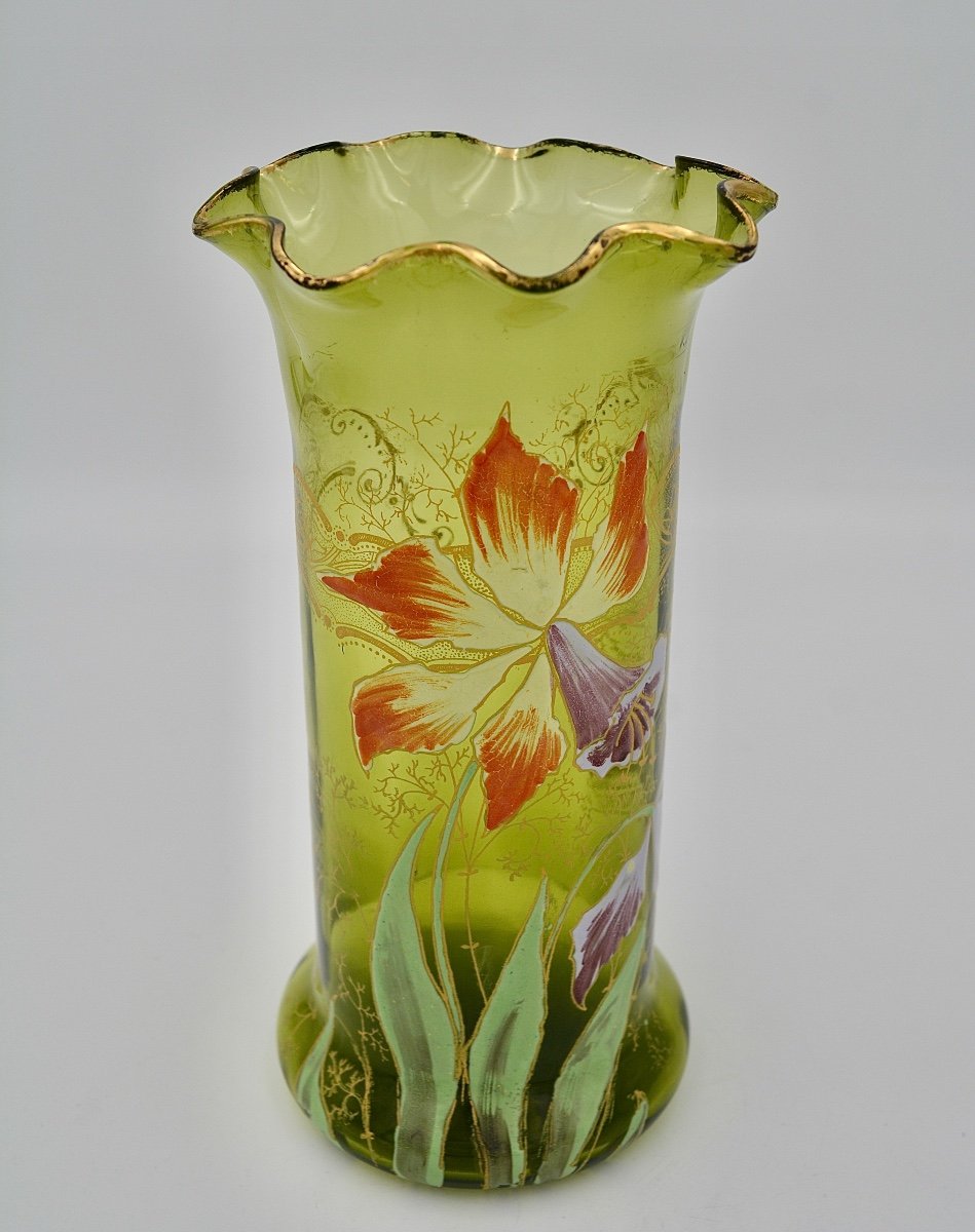 Legras / Saint-denis, Cylinder Vase Circa 1900-photo-1