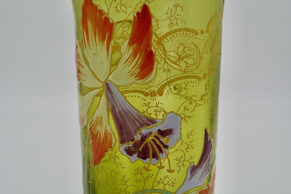 Legras / Saint-denis, Cylinder Vase Circa 1900-photo-2