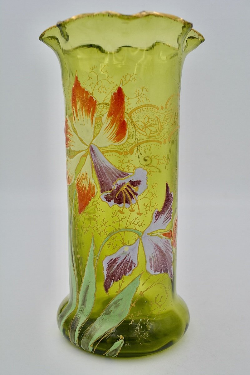 Legras / Saint-denis, Vase Cylindre  Vers 1900