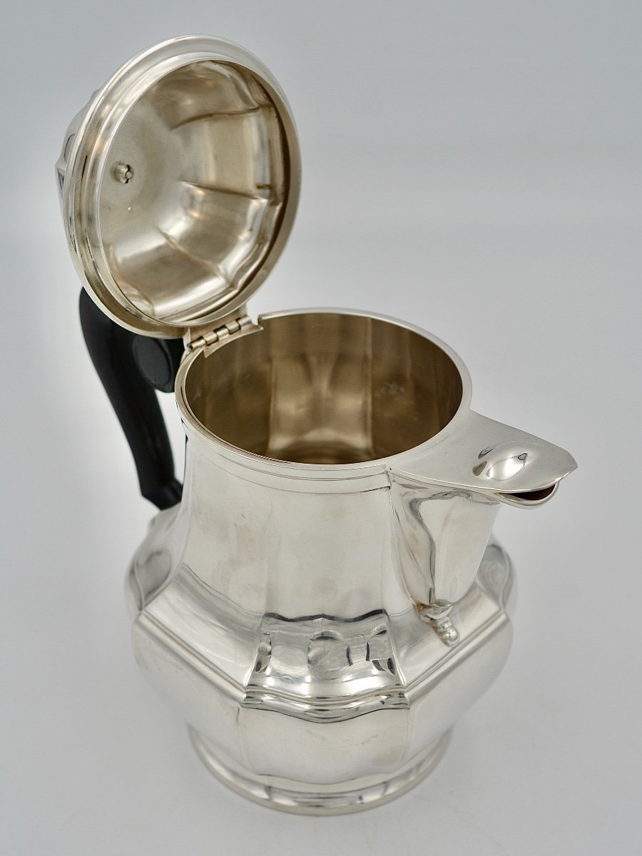 Christofle France. Silver Coffee Pot / Jug, Art Deco Period-photo-4