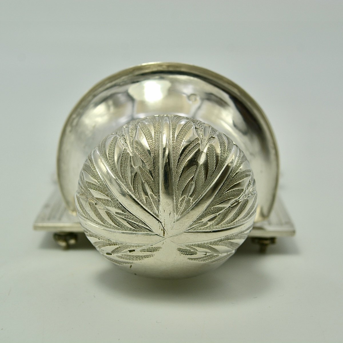 Silver Applique Stoup, France 19th Century-photo-1