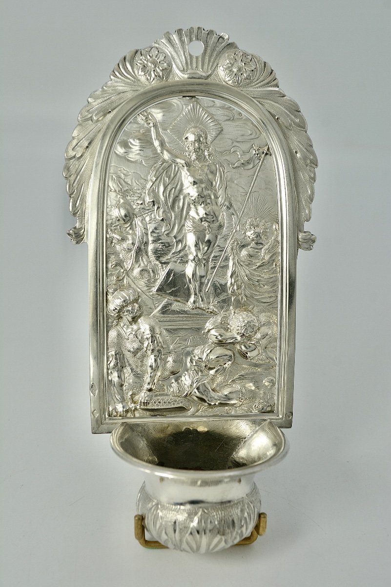 Silver Applique Stoup, France 19th Century