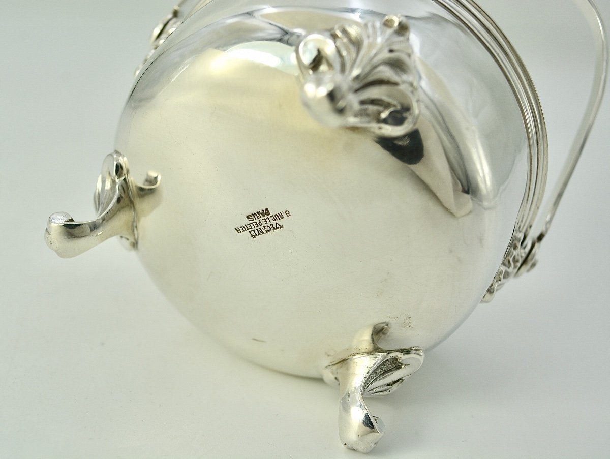 Silver Covered Pot France Circa 1900-photo-4