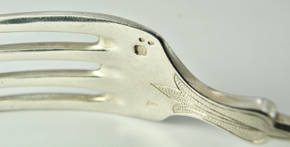 Couvert à Salade En Argent France Vers 1887-photo-6