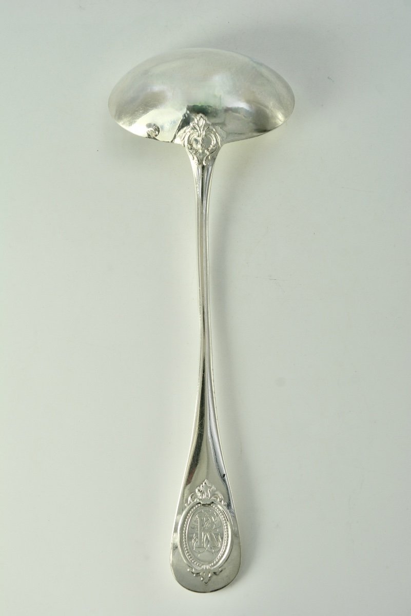 Cuillère à Sauce En Argent France Vers 1900-photo-2