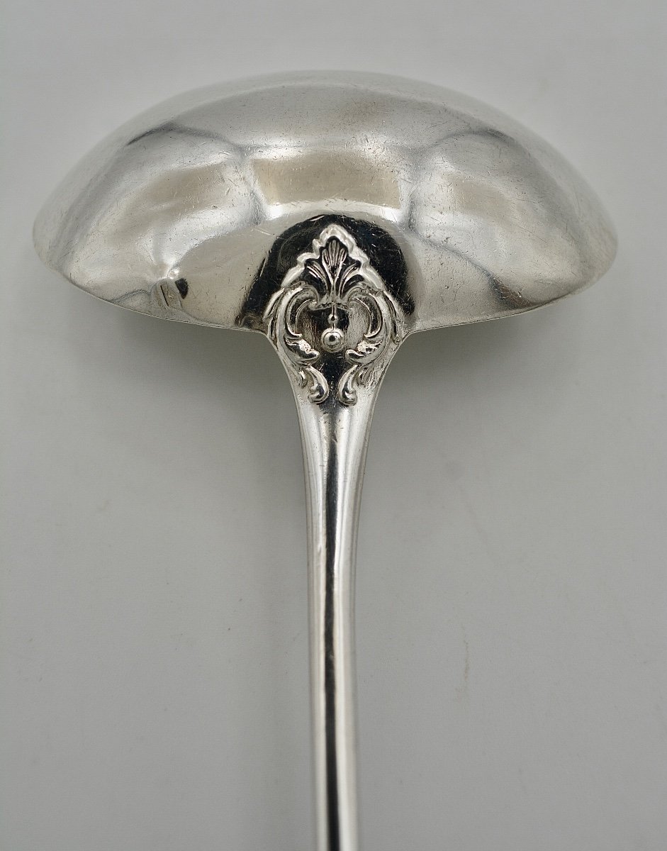 Sauce Spoon In Silver France Circa 1900-photo-4