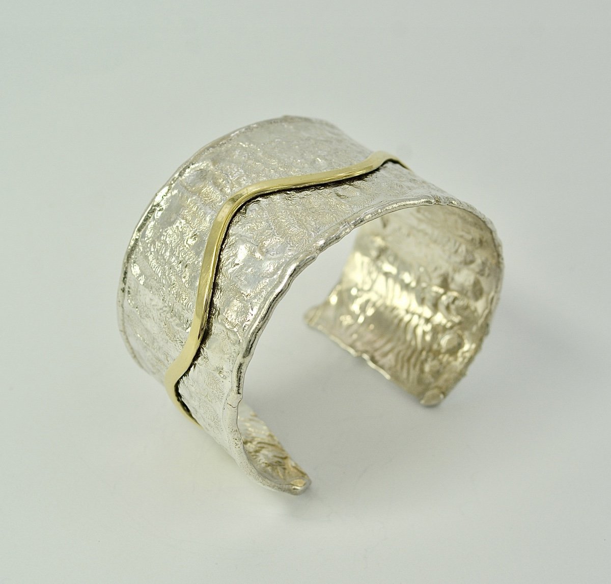Bracelet En Argent Massif Vers 1960-photo-3
