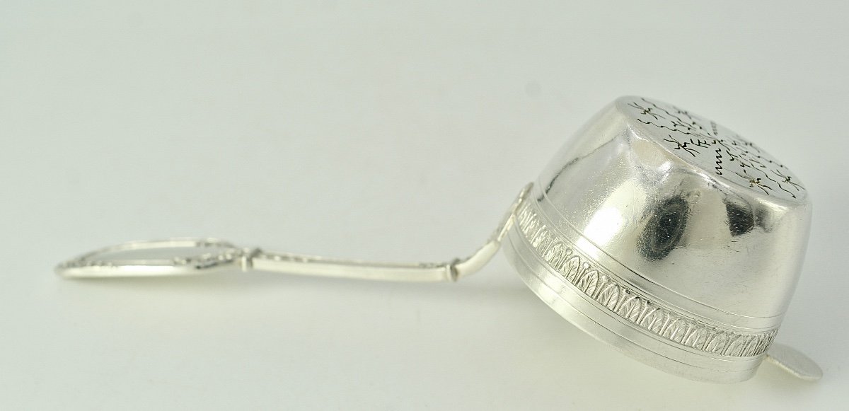 Tea Strainer In Silver France Around 1882-photo-3