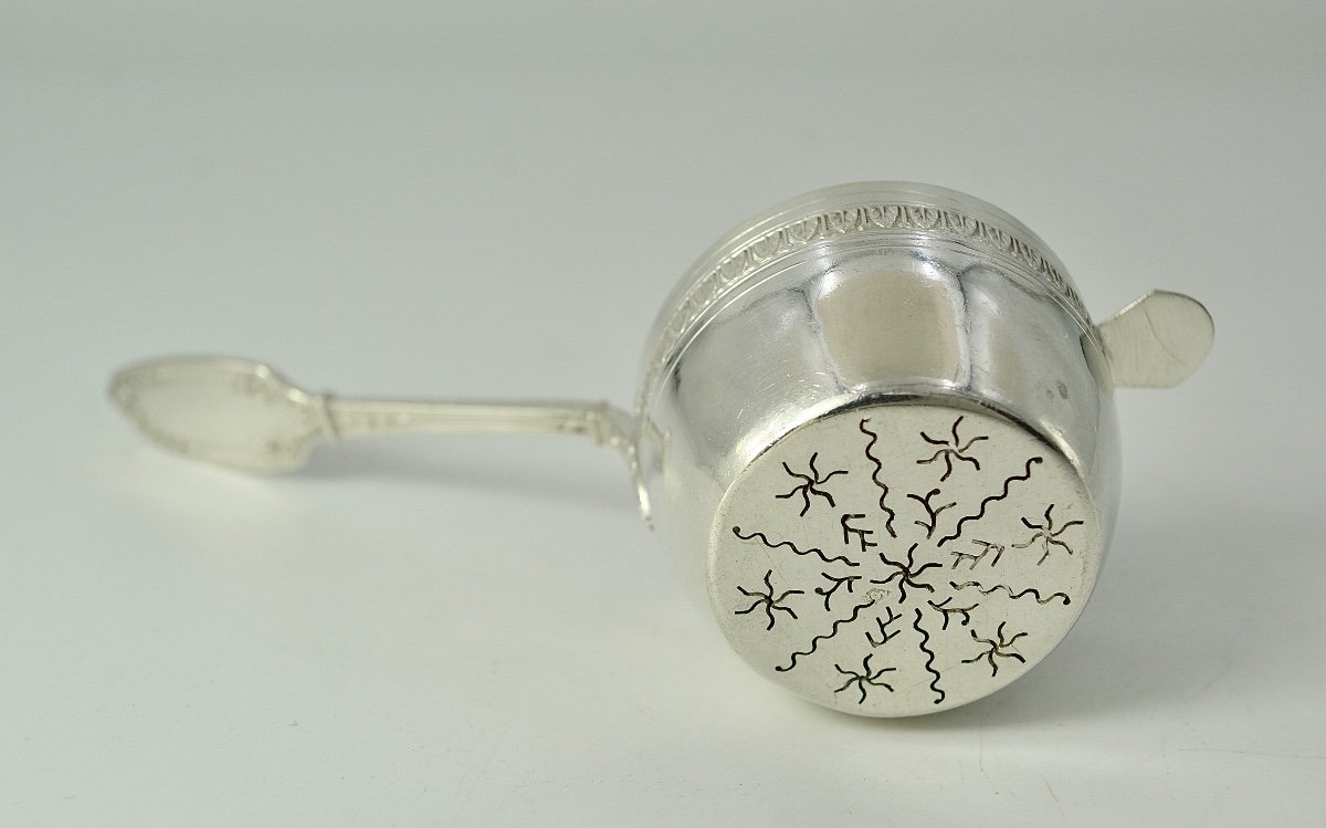 Tea Strainer In Silver France Around 1882-photo-4