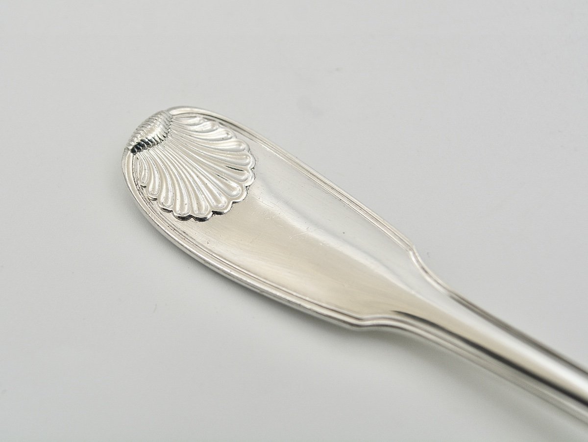 Sauce Spoon / Fruits In Silver France Circa 1913-photo-2