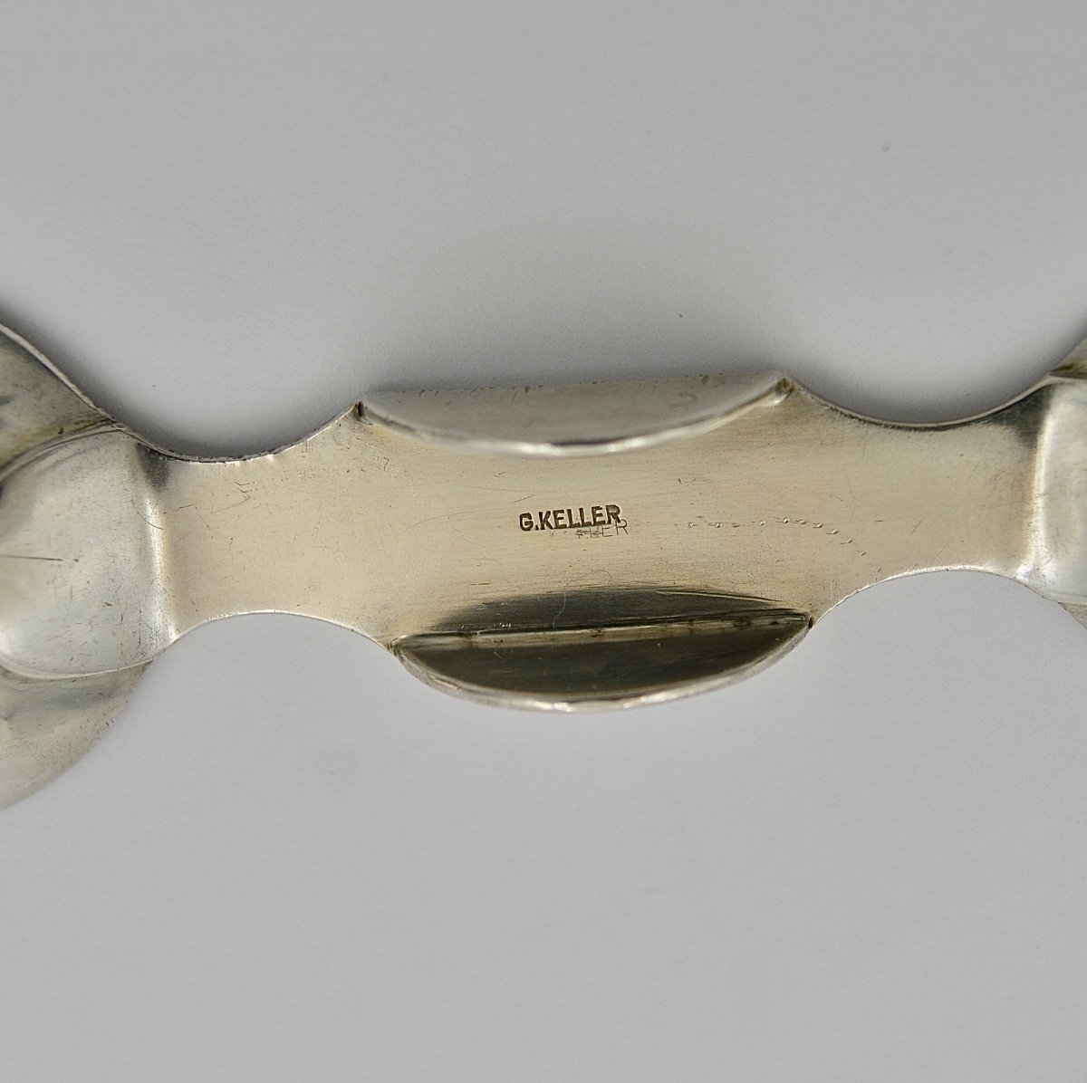 Silver Double Spoon, By Keller Orfèvre-photo-1