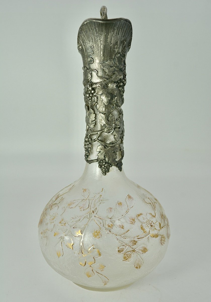 Art Nouveau. Carafe à Vin Par Wmf, Allemagne Fin Du XIXe Siècle -photo-1