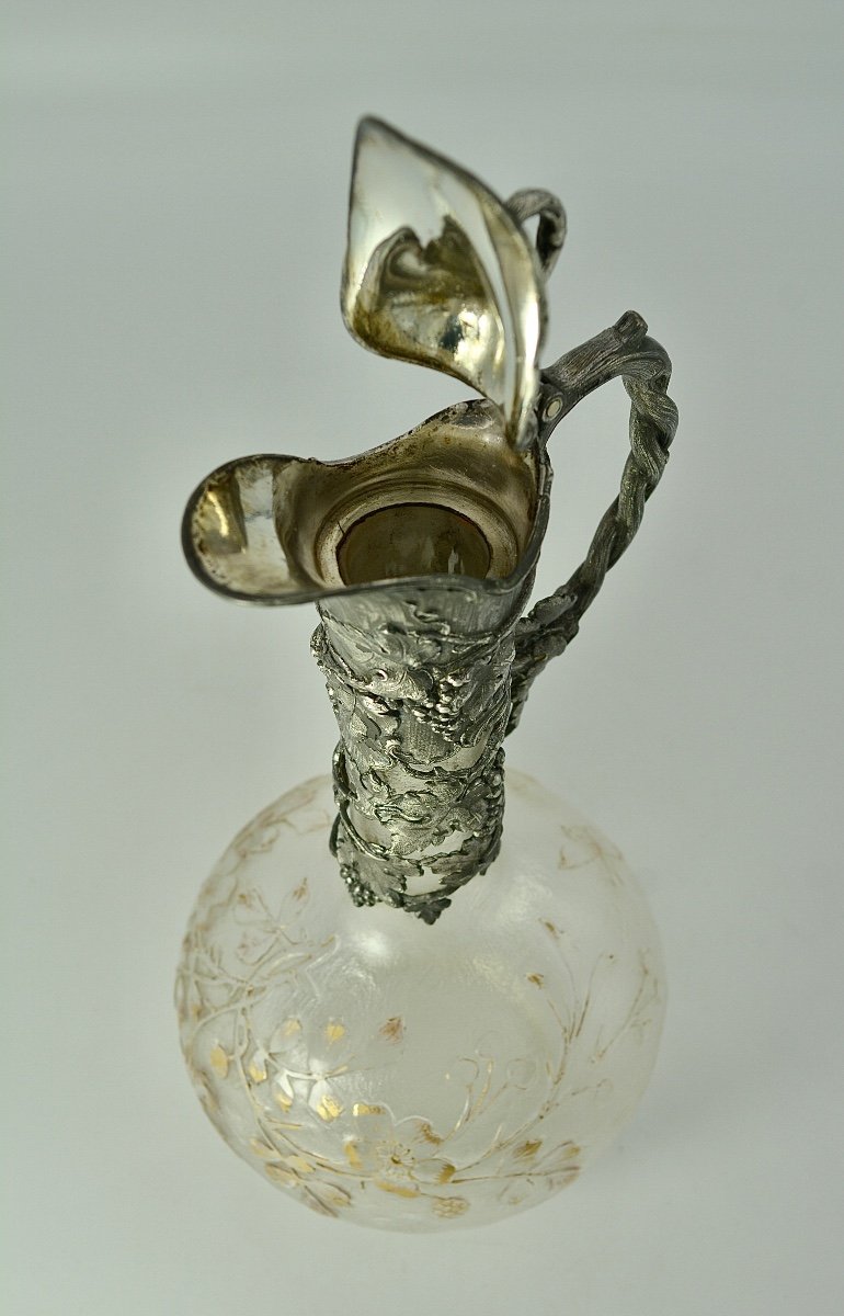 Art Nouveau. Carafe à Vin Par Wmf, Allemagne Fin Du XIXe Siècle -photo-7