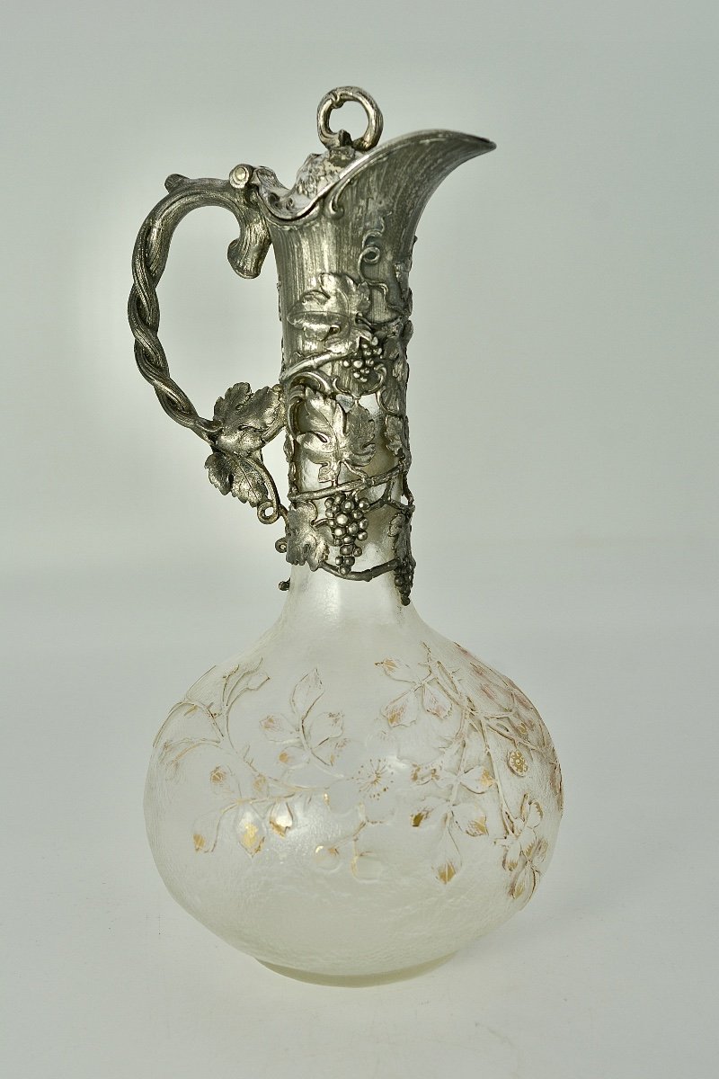 Art Nouveau. Carafe à Vin Par Wmf, Allemagne Fin Du XIXe Siècle 