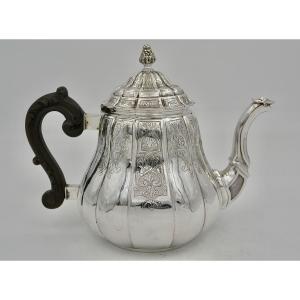 Belgian Silver Teapot, Early 20th Century