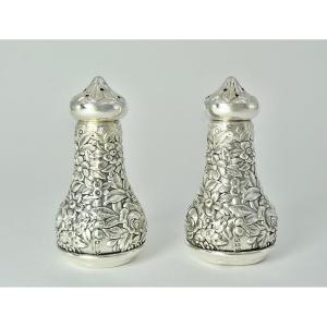 Spice Service In Silver, Art Nouveau Period