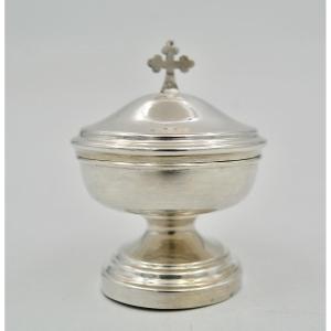 Ciborium Viaticum Silver France Late 19th Century