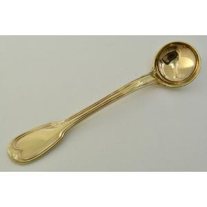 Silver-gilt Mustard Spoon / Ladle, France Circa 1800