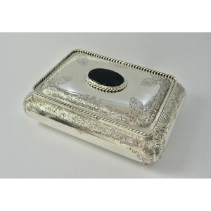 Italian Silver Jewelry Box, First Half Of The 20th Century 