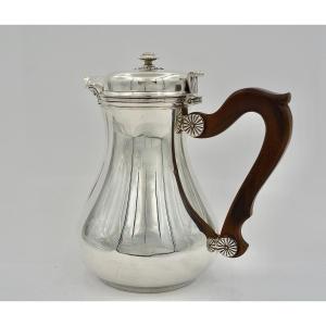 Silver Coffee Pot / Jug. France Around 1900 By Boin-taburet Orfevre