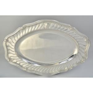 Silver Presentation Dish France 19th Century, By André Aucoc Orfevre 