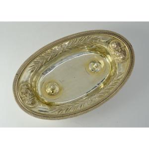Plateau à Burettes En Argent Doré, France Vers 1850
