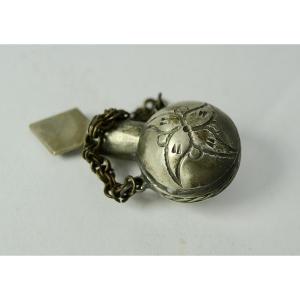 Metal Kohl Bottle; North Africa, 20th Century 