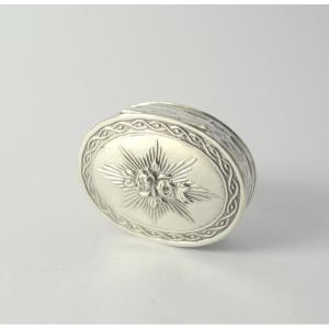 Boite pilulier argent  France vers 1900