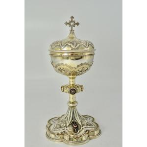 Silver Ciborium, France, 19th Century.