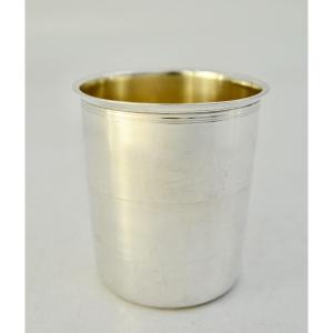 Timbale litron en argent France 1819-1838 Tonnelier orfèvre 