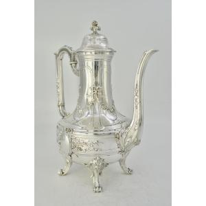 Théière / Verseuse en argent, France XIX eme siecle , par Têtard Frères 