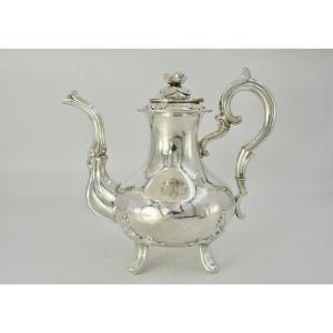 Théière en argent , France vers 1900 Debain Orfèvre