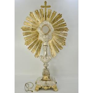 Ostensoir En Argent France Vers 1850 Par Dejean Orfevre