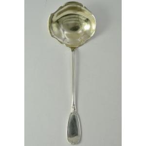 Silver Feeding Spoon. France, Circa 1900