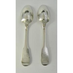 18th-century French Silver Spoons