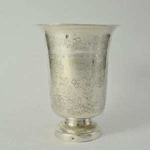 timbale en argentFrance milieu du XIX eme siecle.