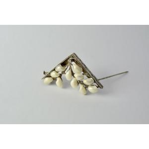 Broche en argent de style Art Nouveau – France, vers 1930