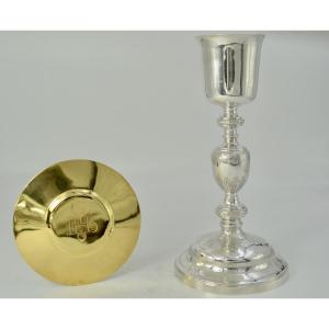 Chalice, Neoclassical-style Silver Chalice France XIX Siecle