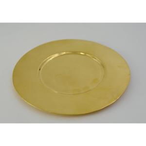 Patène en argent doré pour un grand calice.