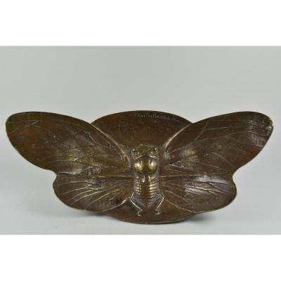 Charles Boutet De Monvel (1855-1913) Vide-poche En Bronze 