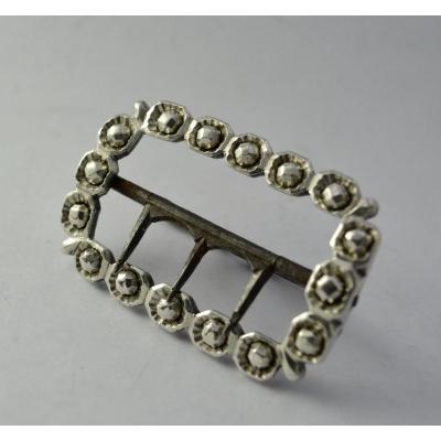 Silver Shoe Buckle, Eighteenth Century Period Circa 1788 Paris