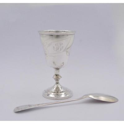 Egg Cup In Silver France Late Nineteenth Century / By Tonnelier Goldsmith