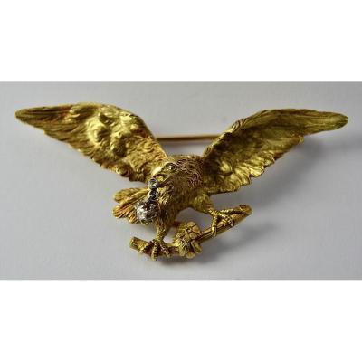 18k Gold Brooch XIX Century