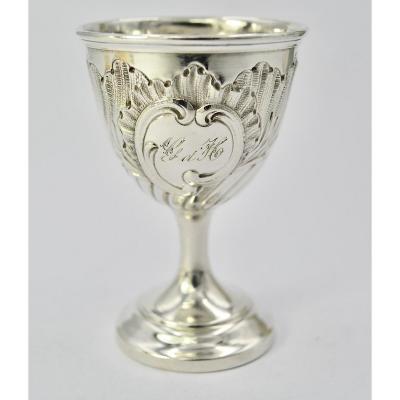 Egg Cup In Silver France Around 1900 By Ravinet & Denfert