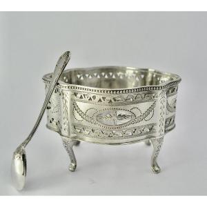 Saleron / Salt Shaker In English Silver Around 1894