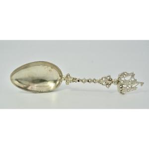 Foreign Silver Ceremonial Spoon 20th Century