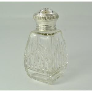 Glass And Silver Shaker France Circa 1900